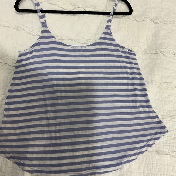 Splendid Blue and White Striped Tank Top Camisole Made in USA Size Medium - Picture 8 of 8